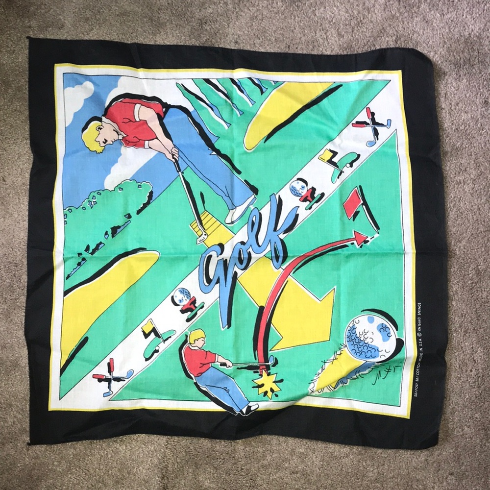 VINTAGE GOLF BANDANA